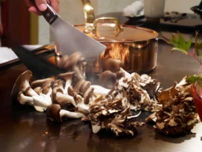 Seasonal mushrooms - maitake and matsutake