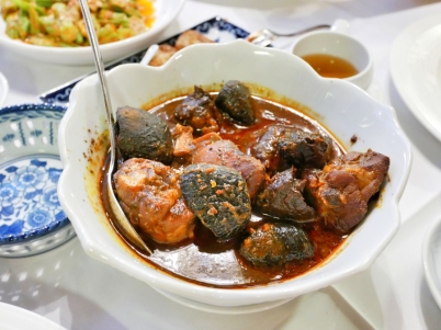 Ayam Buah Keluak (Chicken stewed with black nuts) - $26++
