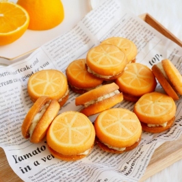 Orange Butter Cookie Sandwich
